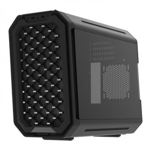 Gabinete Antec Dark Cube Mini Torre, Itx, Micro Atx, Ventana Lateral, 2xventiladores, Negro