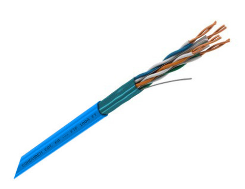 Bobina Condumex 305m Cat6a F/utp Cat6a, 305 M, F/utp (ftp), Azul