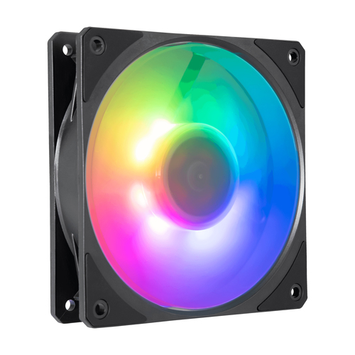 Ventilador Cooler Master Mobius 120p Argb 2400 Rpm, LED Multi, Negro, Pwm