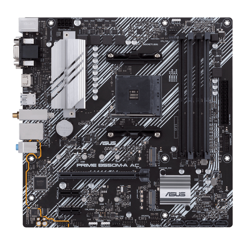 Tarjeta Madre Asus Prime B550m-a Ac, Micro-atx, Socket Am4, AMD B550, 128gb DDR4, HDMI