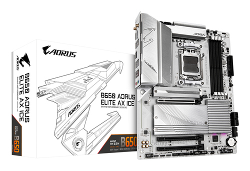 Tarjeta Madre Gigabyte Atx B650 Aorus Elite Ax Ice, Sam5, AMD B650, HDMI, 192gb DDR5 Para AMD