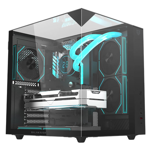 Gabinete Balam Rush Tank Majestic 6600, Midi-tower, Atx, Sin Fuente, 3xventiladores, Negro Perdida Amazon