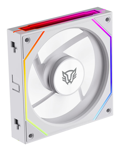 Ventilador Balam Rush Eolox Link-r Exl95r 12 Cm, LED Multi, Blanco
