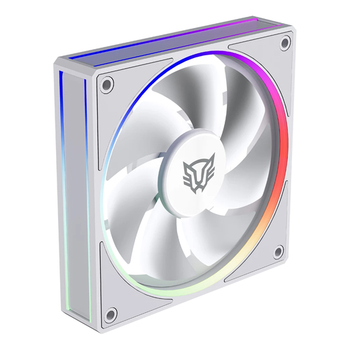 Ventilador Balam Rush Br-942218 12 Cm, 1600 Rpm, LED Multi, Blanco