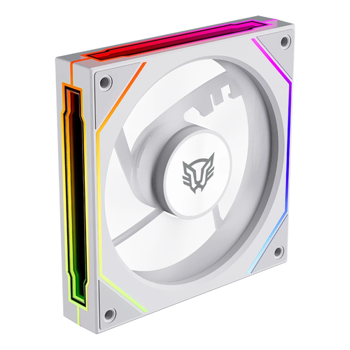 Ventilador Balam Rush Br-942355 12 Cm, 1800 Rpm, LED Multi, Blanco