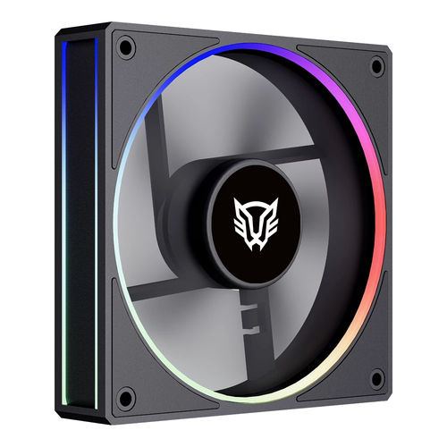 Ventilador Balam Rush Br-942225 12 Cm, 1600 Rpm, LED Multi, Negro