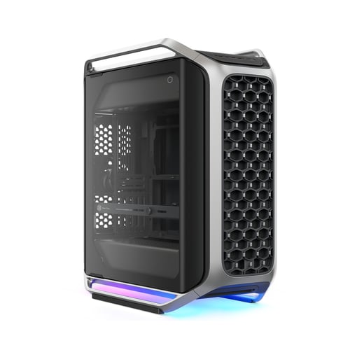 Gabinete Cooler Master Cosmos Cosmos Alpha Full Tower, Psu No, Vent. 2x 200 Mm, Vent. 1x 120 Mm, Negro, Plata