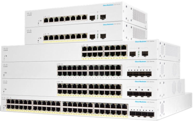 Switch Cisco Cbs220-48t-4x-na Gestionado, L2, Rj-45 48, Gigabit Ethernet (10/100/1000), Blanco