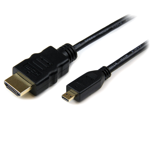 Cable HDMI A HDMI Micro Startech.com (hdadmm3m) 3 Metros, Color Negro