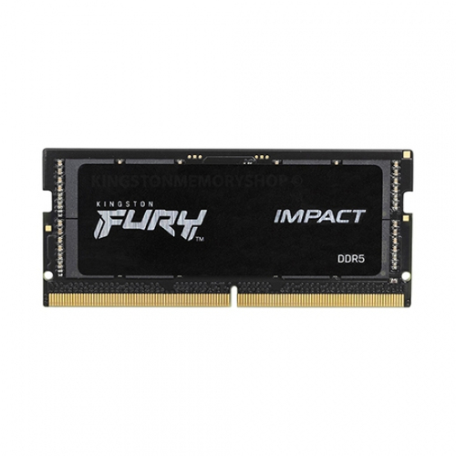 Memoria RAM Kingston Fury Impact Black 16gb DDR5, 4800 Mhz, 262-pin So-dimm, Open Box