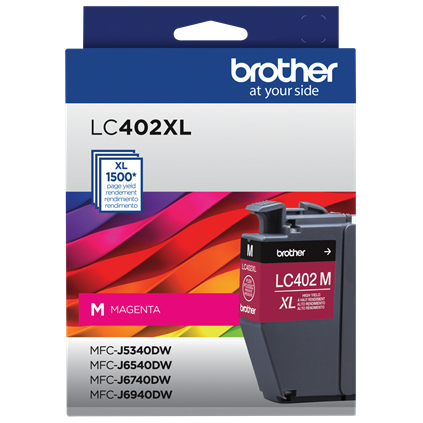 Cartucho De Tinta Brother Lc402xlms Original, Magenta, Alto Rendimiento (xl)