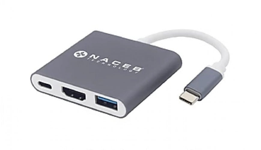 Docking Station Naceb Technology Na-0111 USB 3.2 Gen 1 (3.1 Gen 1) Type-c, HDMI 1, USB A 1, USB Tipo C 1