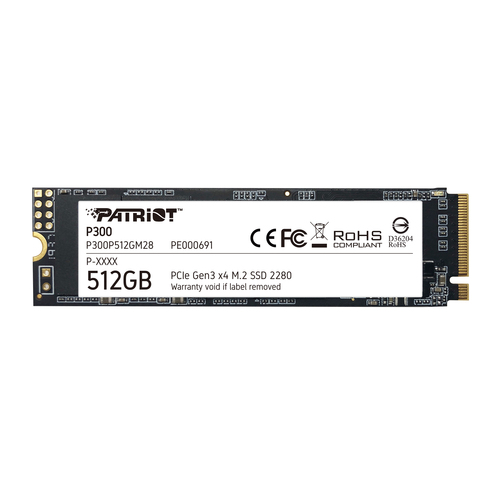 SSD Patriot Memory P300p512gm28 512gb, M.2, Pci Express