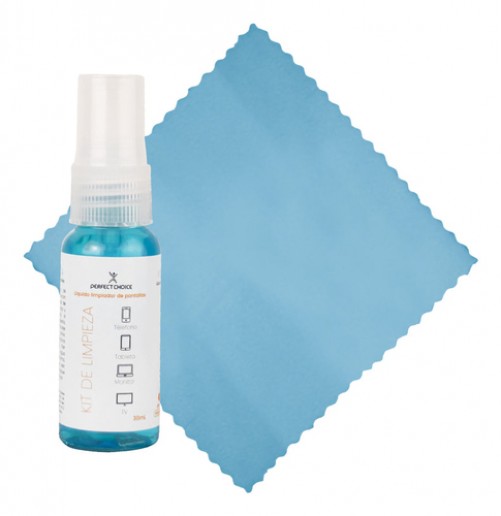 Kit De Limpieza Liquido Para Pantallas 30ml, Incluye Microfibra Perfect Choice