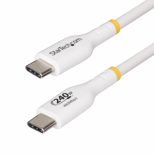 Cable USB Startech.com USB C A USB C, Blanco